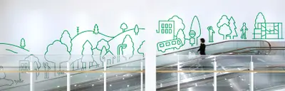 プライムツリー赤池　サイン計画　店内グラフィック