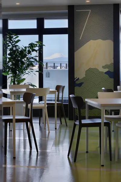 富士山の見える病棟ラウンジ