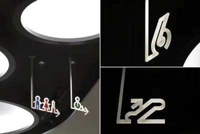 ソラリアプラザ 館内サイン計画