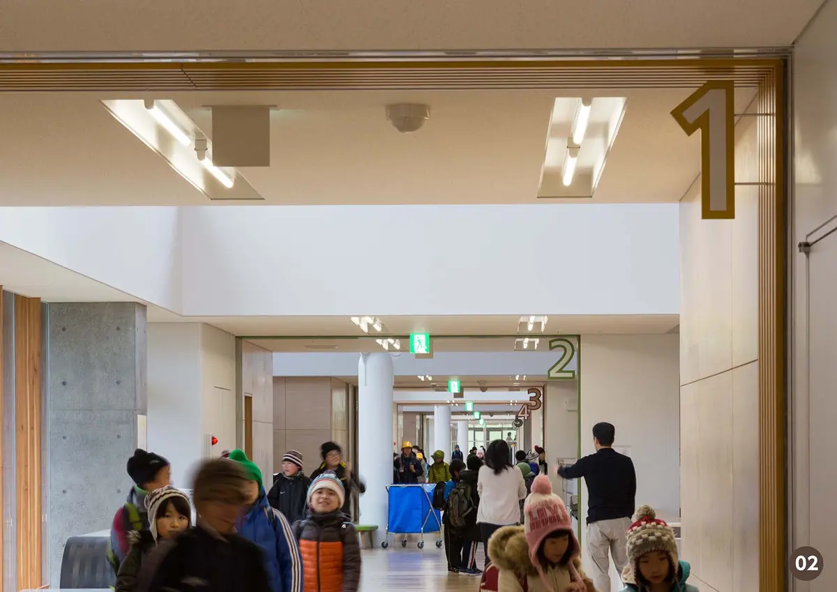 東川町立東川小学校・地域交流センターサイン計画