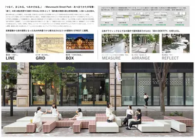 『つなぐ。まじわる。つみかさねる。』　- Marunouchi Street Park -あつまりかたの写像-