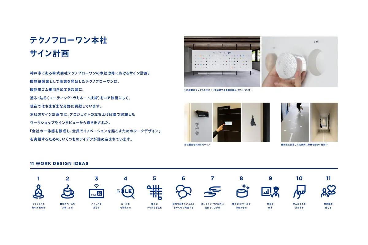 テクノフローワン本社サイン計画
